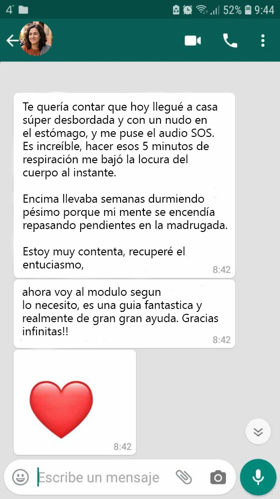 Testimonio WhatsApp 2